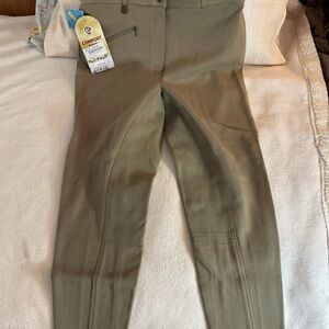 Womens Olive Performance Riding Breeches - Comfort Time